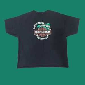 Harley Davidson Irish American Heart Men's Size 3X Black T-shirt St Patrick's